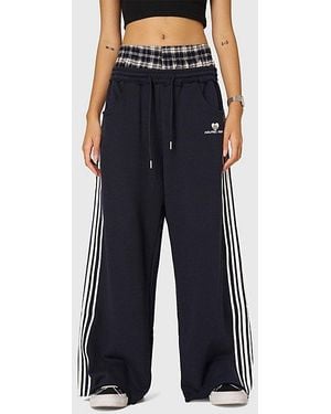 AELFRIC EDEN Double Waist Baggy Sweatpants - Blue