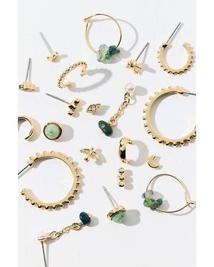 Urban Outfitters Sassafras Stone Multi Earring Set - White