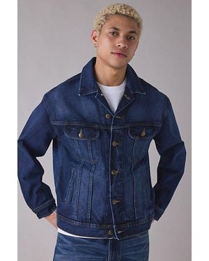 Lee Jeans Essential Rider Relaxed Fit Denim Trucker Jacket - Blue