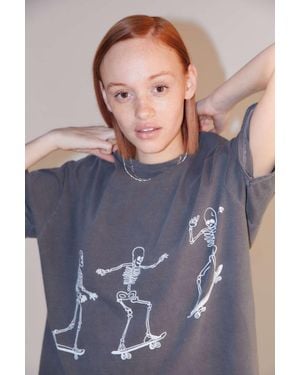 Project Social T Skateboard Skeletons Tee - Black