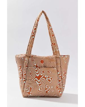 BAGGU Uo Exclusive Happy Mini Puffy Tote Bag - Brown