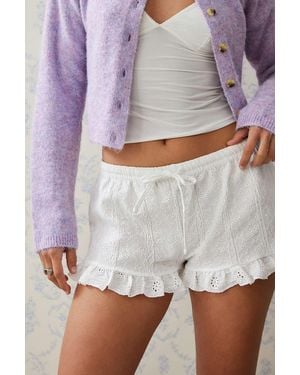 Kimchi Blue Jules Broderie Shorts - White