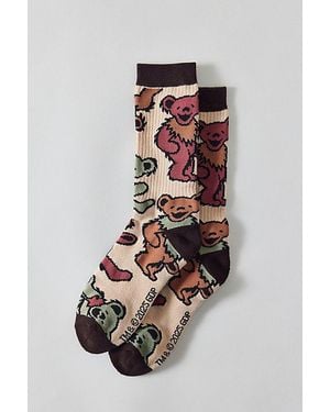 Urban Outfitters Grateful Dead Dancing Bear Crew Sock - White
