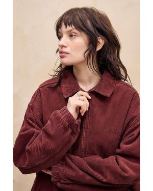 BDG Corduroy Harrington Jacket Xl At Urban Outfitters - Red