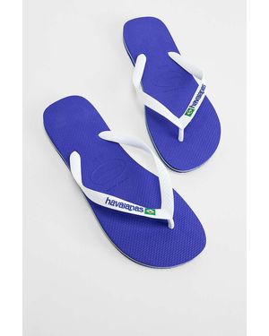Havaianas Marine Blue Brasil Flip Flops