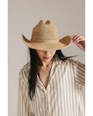 Gigi Pip Ames Packable Straw Cowboy Hat - Natural