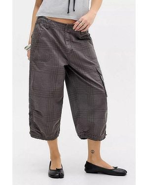 BDG Sydney Crop Baggy Cargo Pants - Grey