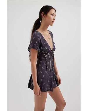 Kimchi Blue Thalia Playsuit S At Urban Outfitters - Multicolour