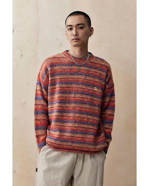 Ayker Hollie Striped Knit Sweater - Red