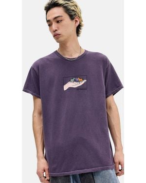 Urban Outfitters Uo Purple Hold Your Horses Graphic Tee