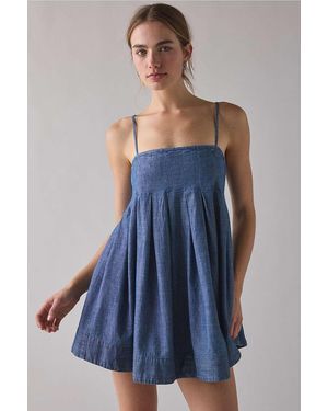 BDG Smooth Sailing Mini Dress - Blue