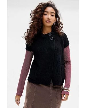 Urban Outfitters Uo Pea Coat - Black