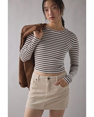 BDG Onna Corduroy Micro Mini Skirt - Brown