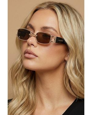 Fifth & Ninth Fifth & Ninth Inez Pierced Lens Sunglasses - Brown
