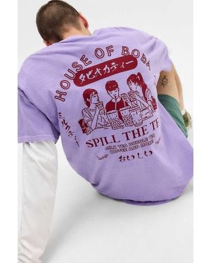Urban Outfitters Uo Purple House Of Boba T-shirt