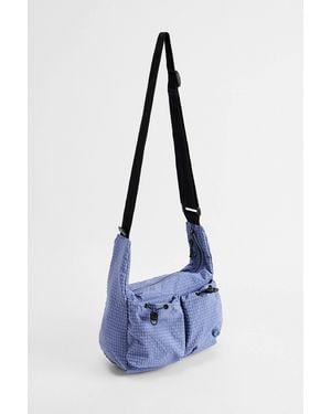 Ayker Blue Check Sling Crossbody Bag