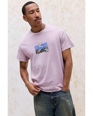 Urban Outfitters Uo Holy Cow Graphic Tee - Purple