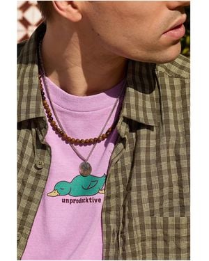 Urban Outfitters Uo Brown Stone Choker Necklace