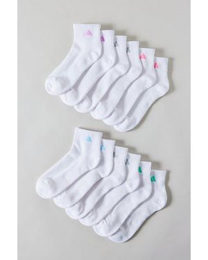 adidas Cushioned Quarter Crew Socks 6-Pack - Multicolor