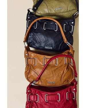 BDG Mini Sonny Belted Faux Leather Shoulder Bag - Blue