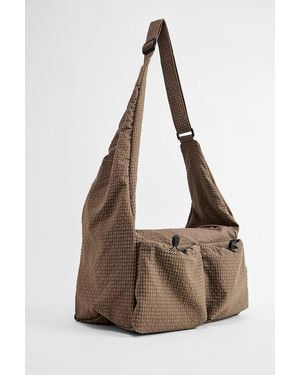 Ayker Brown Check Sling Crossbody Bag