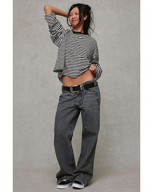 BDG Kayla Printed Low-Rise Jeans - Natural