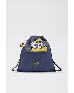 Kipling Minions Supertaboo Drawstring Backpack - Blue