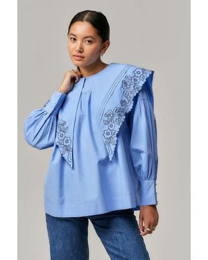 Damson Madder Blue Candy Blouse