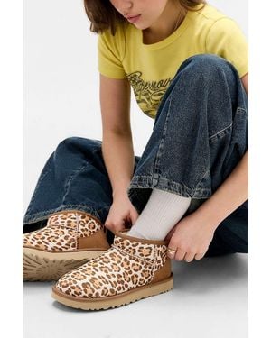 UGG Leopard Classic Ultra-mini Boots - Blue