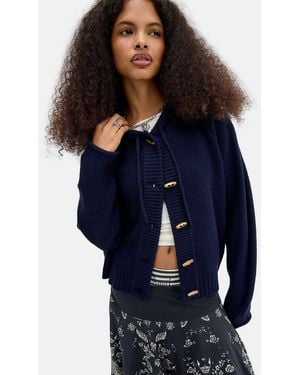 BDG Moss Toggle Hoodie - Blue