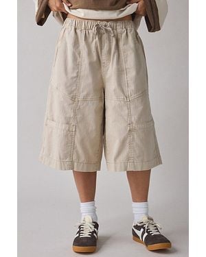 BDG Mario Pull-On Cotton Utility Jort - Brown