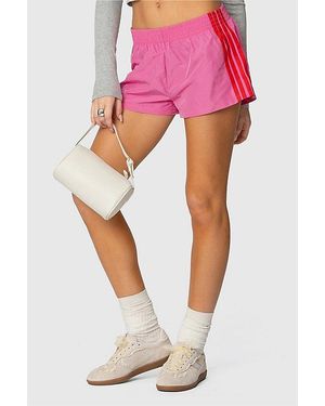Edikted Nikki Nylon Shorts - Pink