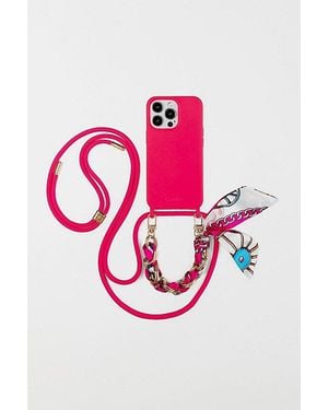 Cordée Cases Lima Iphone Case + Crossbody Strap Set - Pink