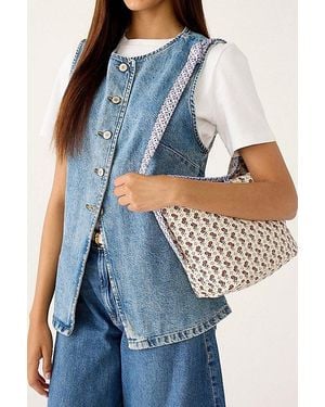 Vera Bradley Quilted Cotton Astoria Shoulder Bag - Blue