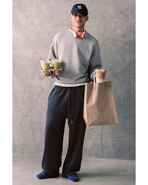 Standard Cloth Washed Black Open Hem Joggers - Grey