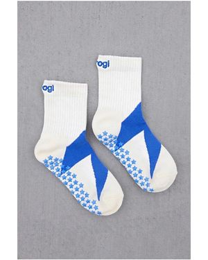 Brogi Yoga Lightning Grip Pilates Socks - Blue