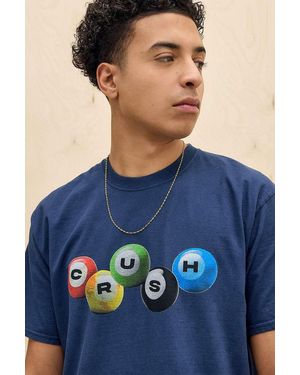Urban Outfitters Navy Crush Pool Ball T-shirt - Blue