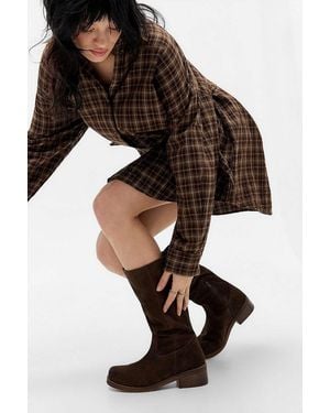 BDG Brown Pull-on Suede Boots - Black