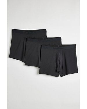 Standard Cloth Stretch Cotton Boxer Briefs - Black