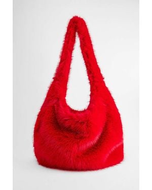 Urban Outfitters Uo Red Jackson Faux Fur Sling Bag