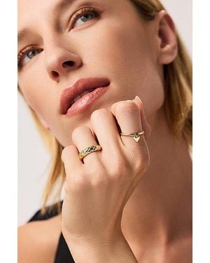 Ana Luisa Leia Heart Ring - Brown