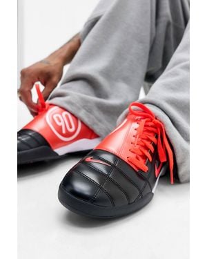Nike Black Crimson T90 Trainers - Grey