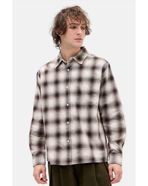Levi's Duboce Plaid Boxy Overshirt - Grey