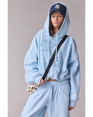 Out From Under Try Me Bubble Hoodie Sweatshirt - Blue