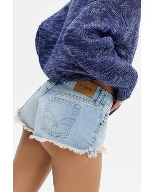 BDG Minnie Denim Booty Shorts - Blue