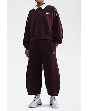 Nike Sportswear Phoenix Fleece Loose Mid-Rise Barrel Pant - Black