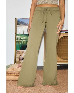 Out From Under Lived In Flare Blue Joggers - Natural