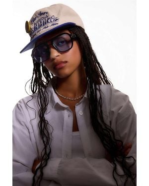 Urban Outfitters Uo River Aviator Sunglasses - Black