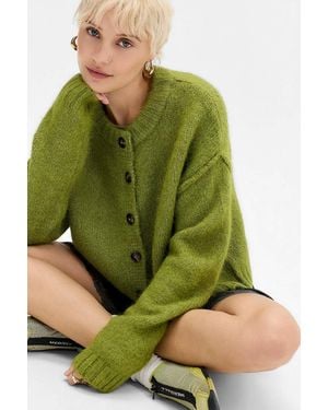Urban Outfitters Uo Hudson Cardigan Xs At - Green