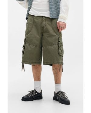 BDG Khaki Vint Cargo Shorts - Green